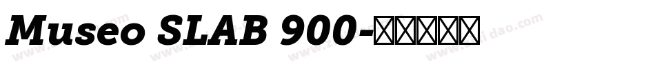 Museo SLAB 900字体转换